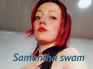 Samantha_swam